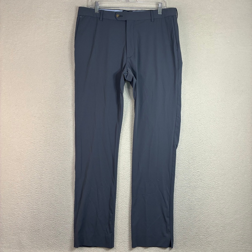 Peter Millar Pants Men 36x32 Blue Performance Golf Charlotte Crown Sport EB50